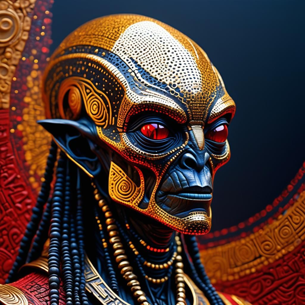 Luxurious Alien Arch Mage Masterpiece