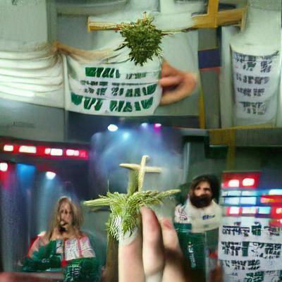 Close-Up Photograph of a Cannabis Leaf