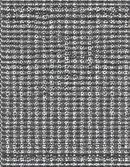 Pointillist Female Portrait with Light Diffraction