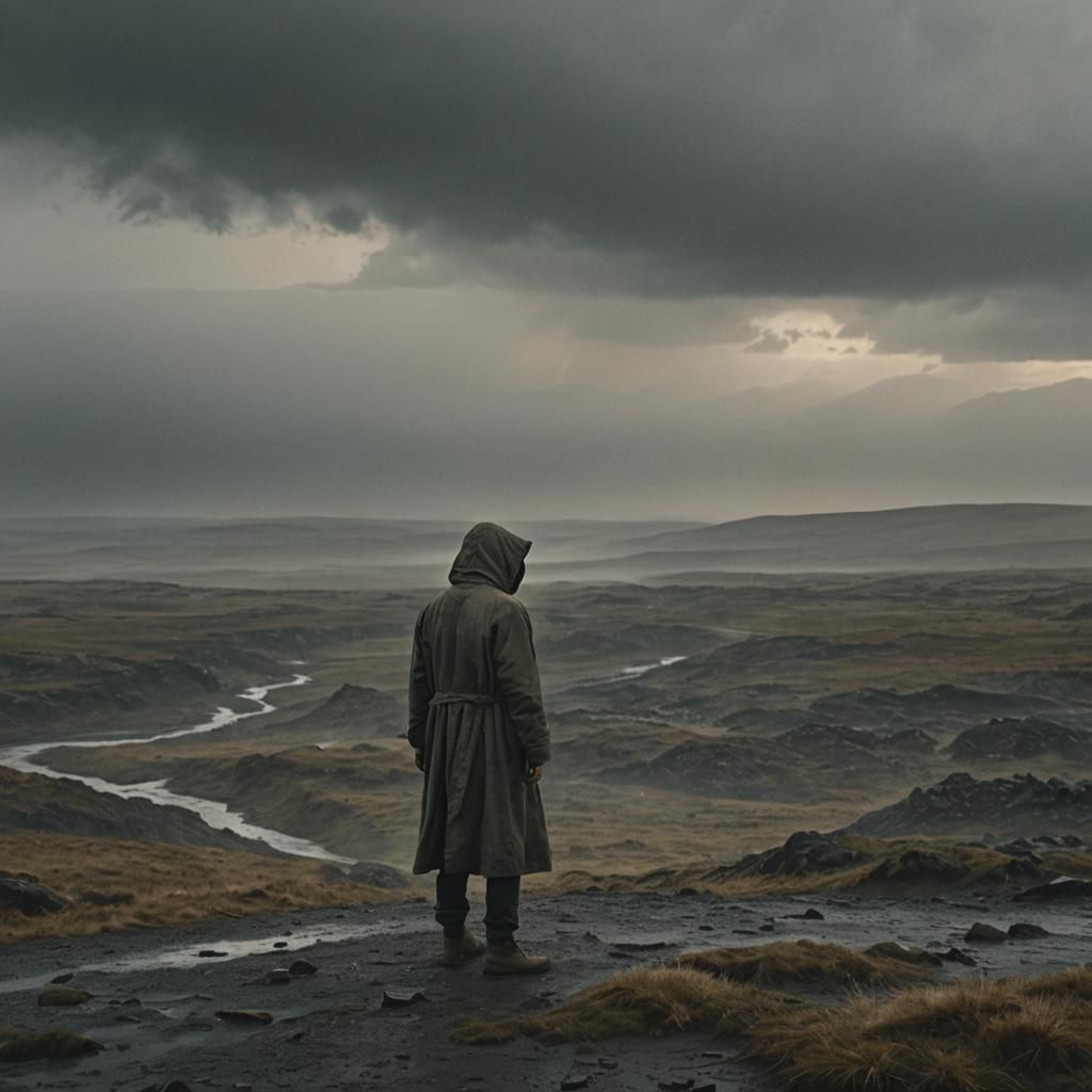 Unwavering Resolve in the Stormy Wilderness