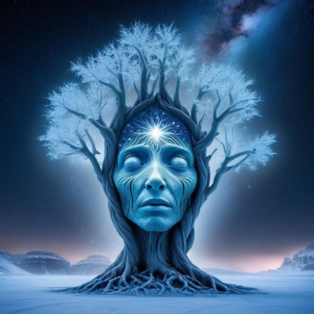 Frozen Tree of Life as Cosmic Painting
