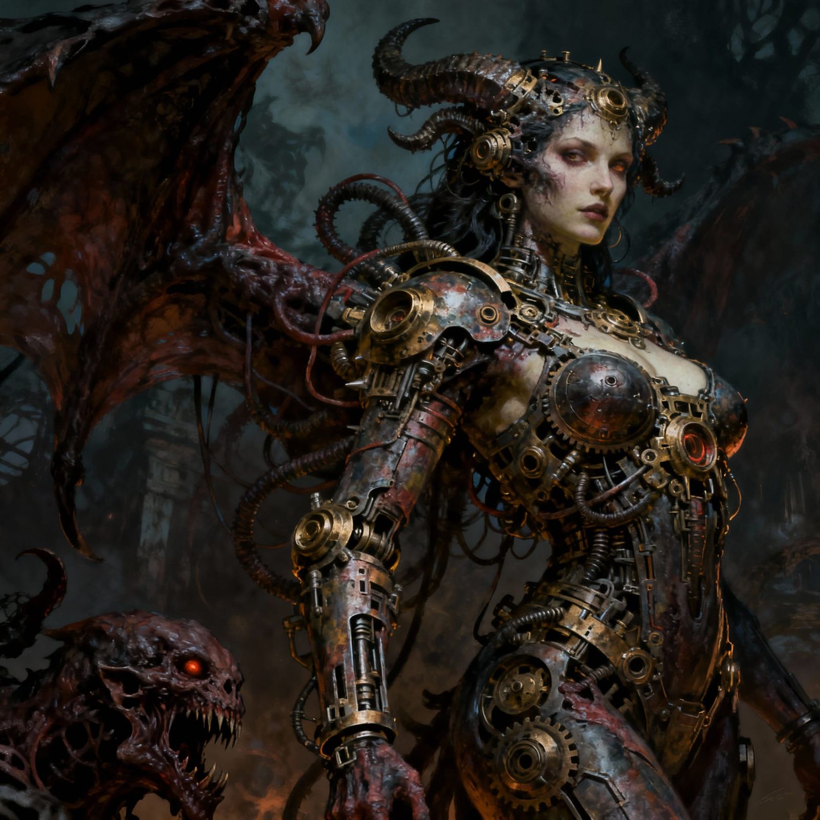 Mother of Demons in Sci-Fi Masterpiece Style