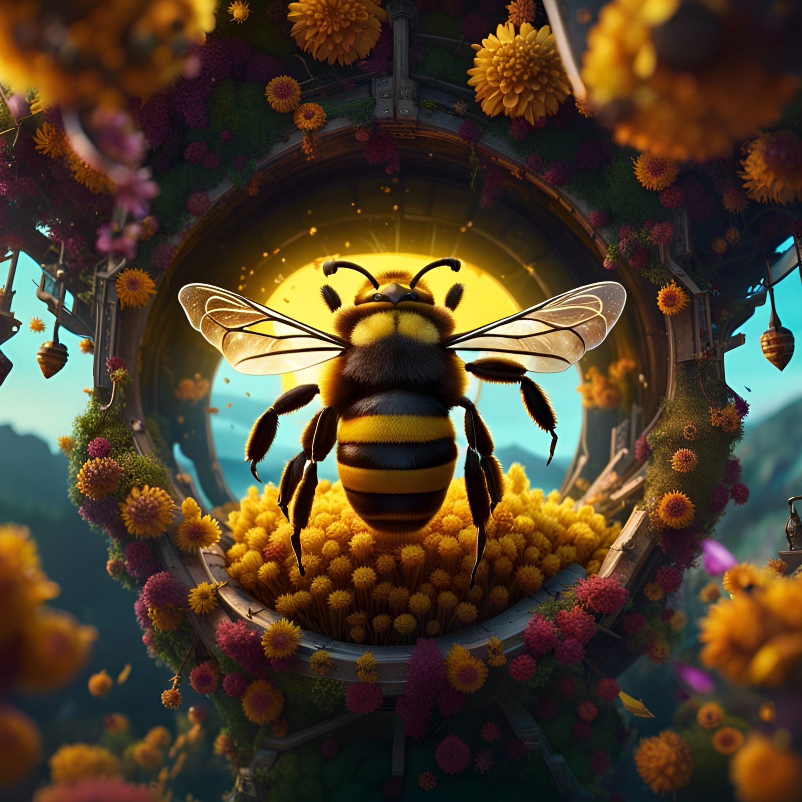 Bee Vision: A Fantastical World in Deep Color