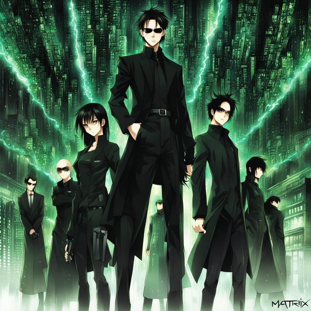 Anime Key Visual in Manga Style