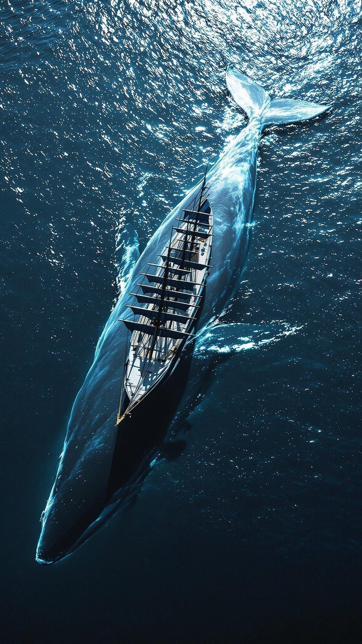 Epic Whale Encounter from a Cinematic Vantage