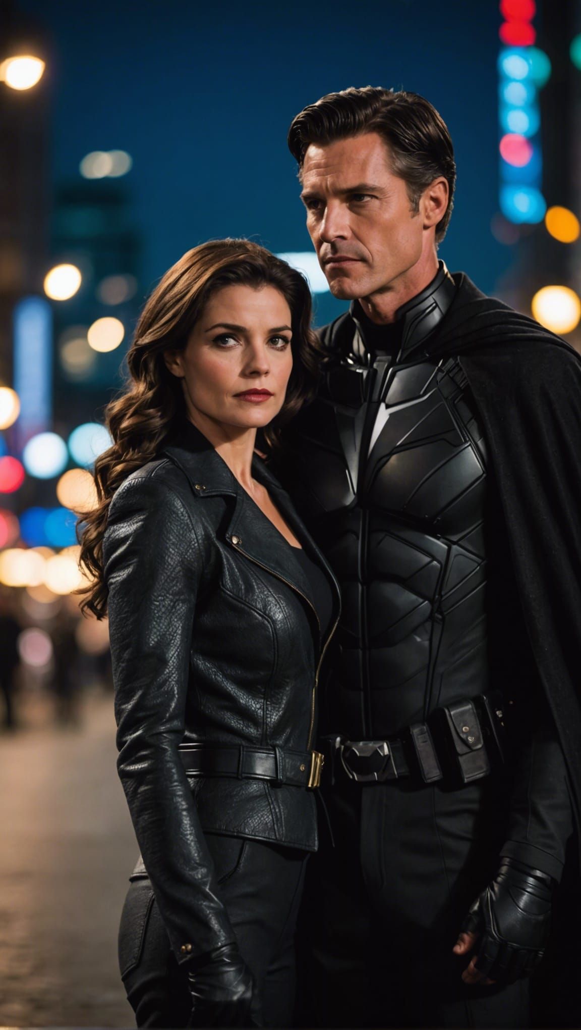 Bruce Wayne and Selina Kyle