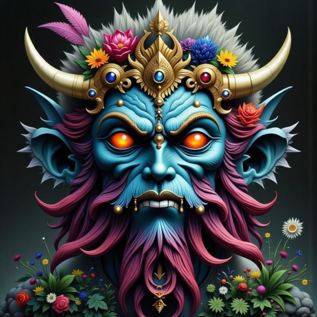 Geometric Hell Demon in the Old West