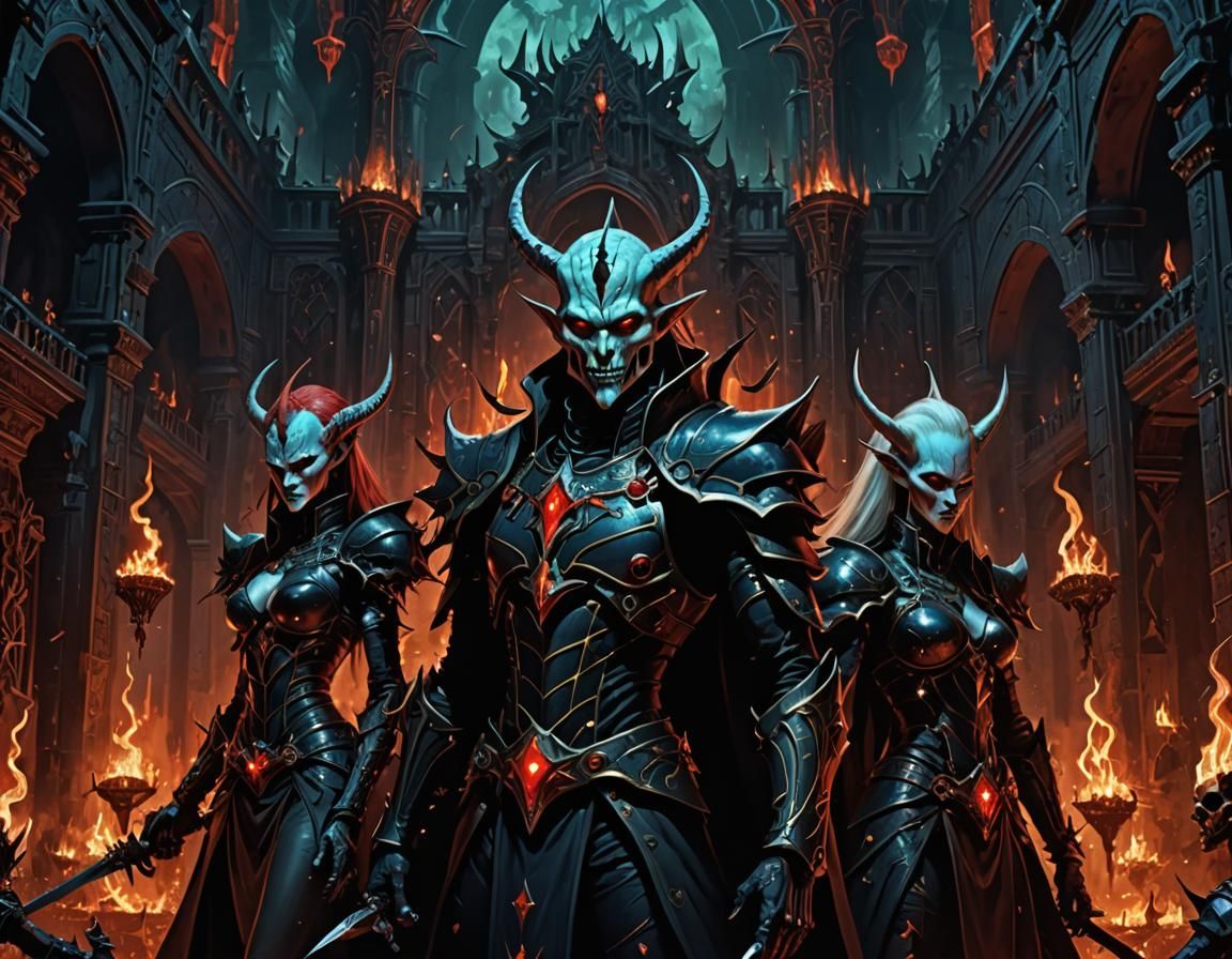 Dark Eldar Ritual in Twisted Hellraiser Palace