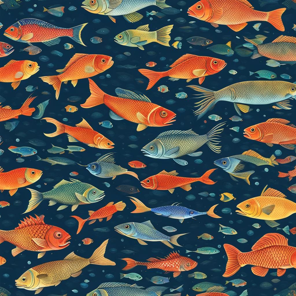 AI Generated Mythical Fish