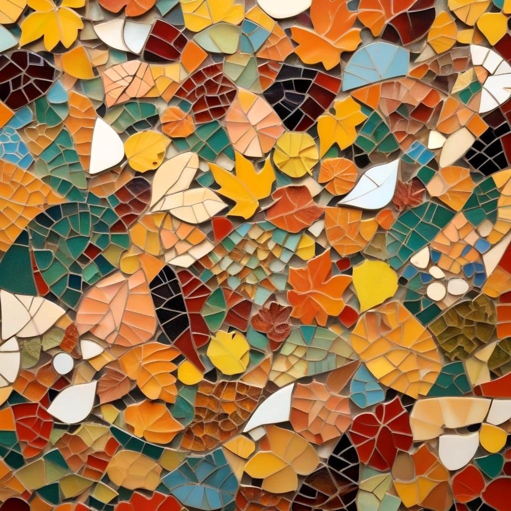 Autumn Mosaic by Antoni Gaudí