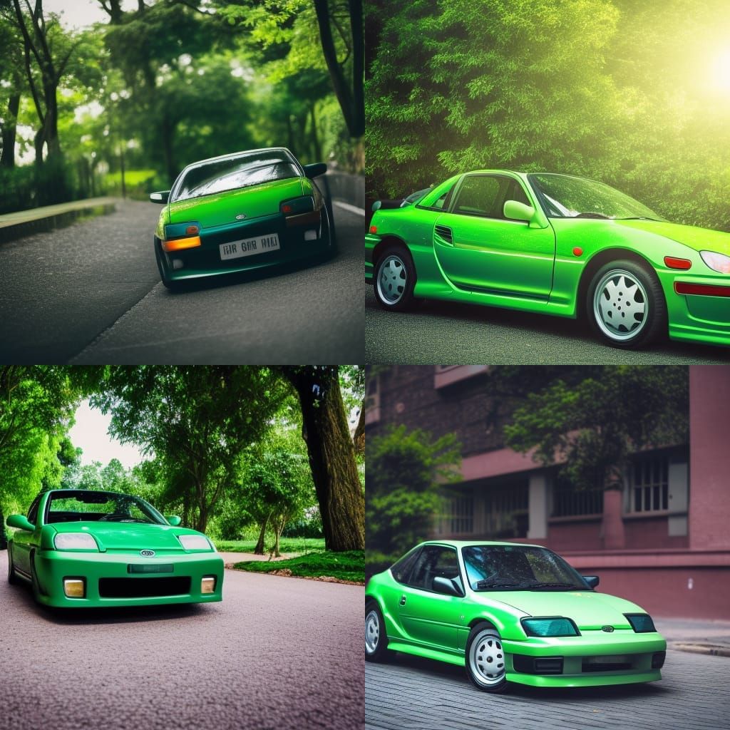 Green Toyota MR2: Professional Automotive Photography