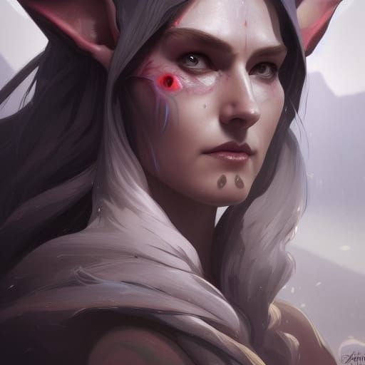 Detailed Portrait of an Evil Elf in Hyperrealistic Style