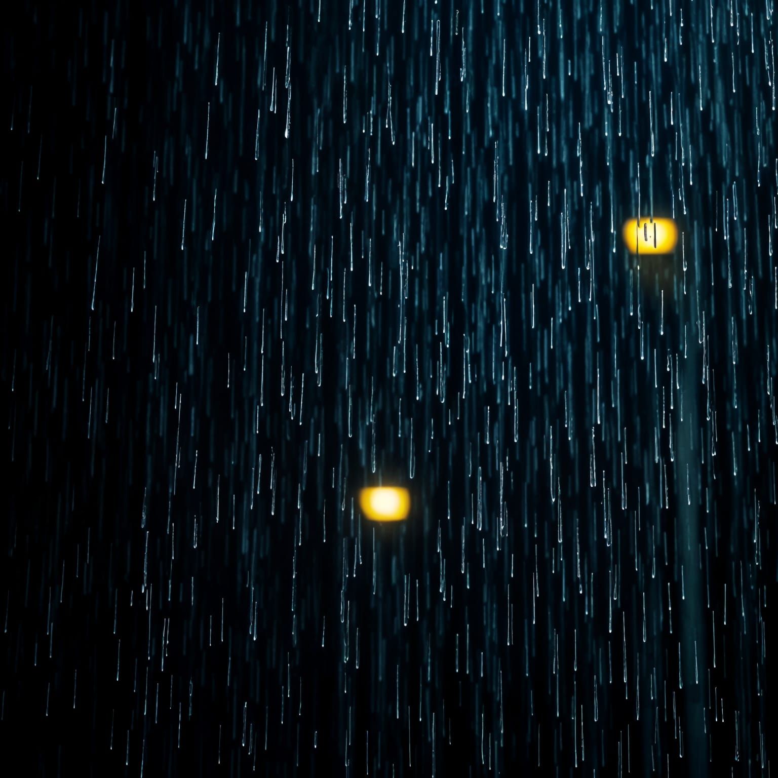 Hyperrealistic Heavy Rain Photograph in Cinematic Style
