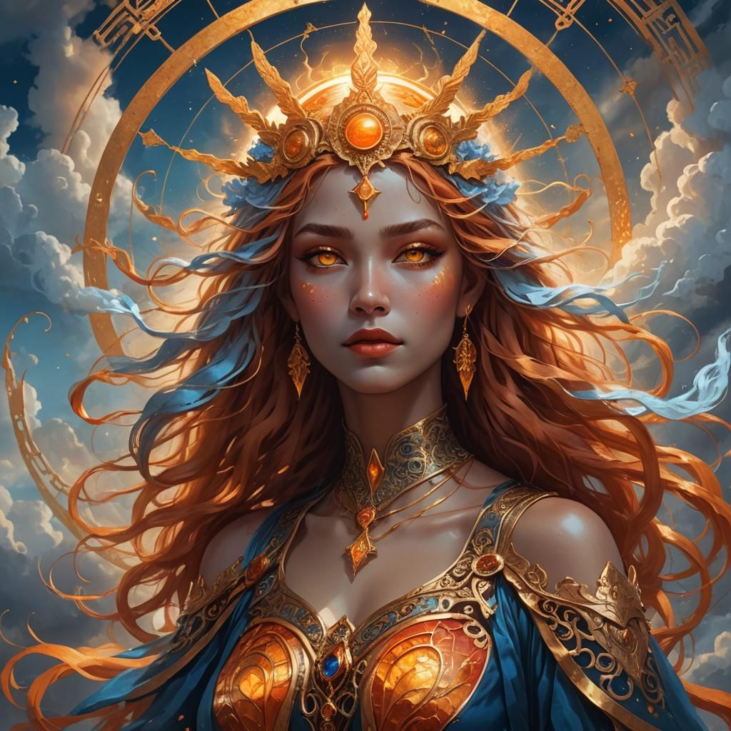 Goddess Gatekeeper Portrait in Fantasy Concept Art