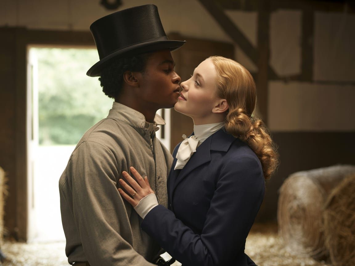 Romantic Portrait of Countess and Stable Boy