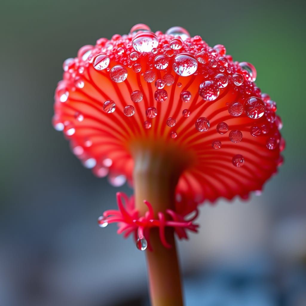 Enchanted Fungal Wonders in Vibrant 35mm Macro