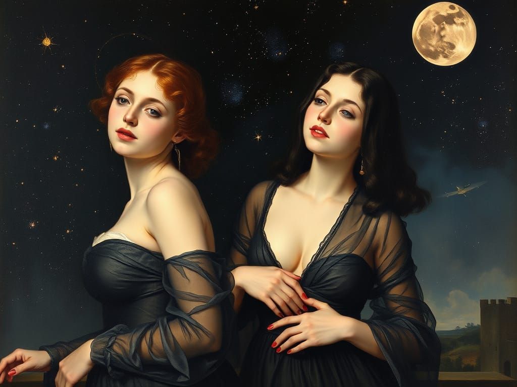 Noire Renoir painting. 
Madame Belle Bellatrix hot B2 III, e...