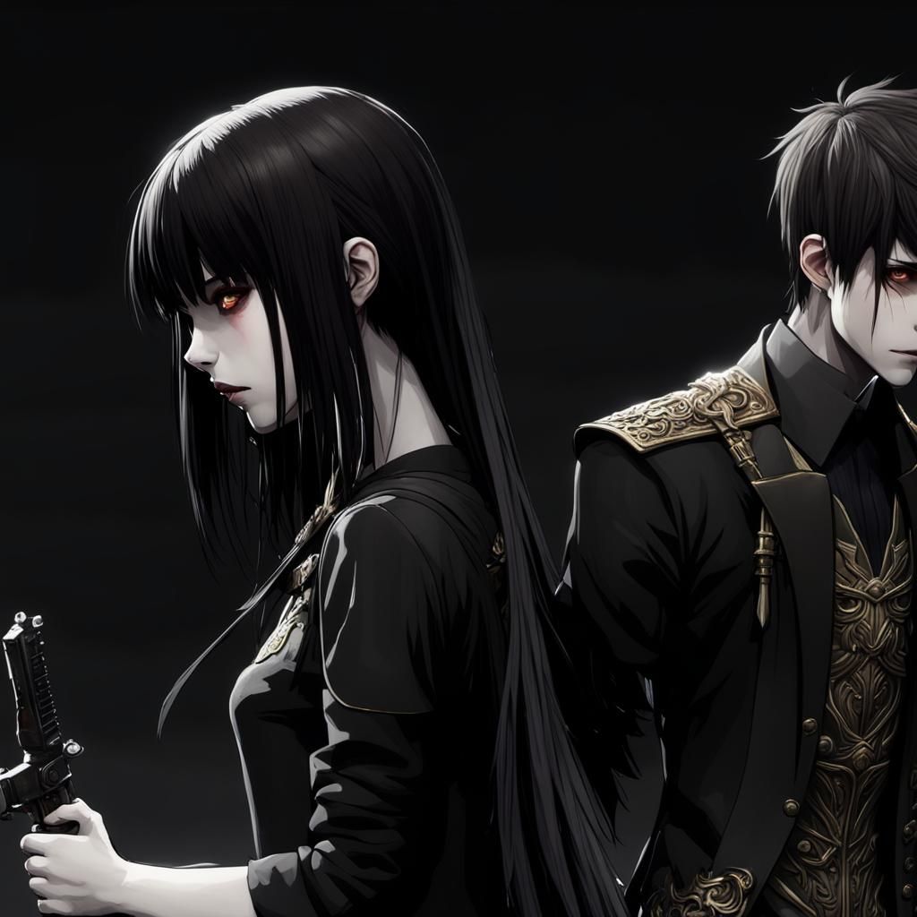 Intense Lovers Portrait in Fantasy Concept Art
