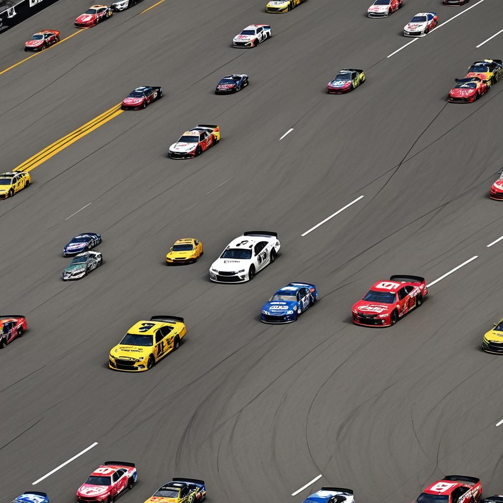 AI Generated NASCAR Stock Car Race