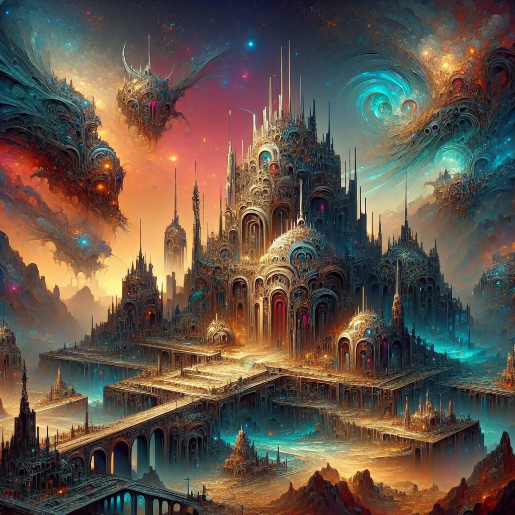 Fantasy Camouflage Concept Art in Matte Style