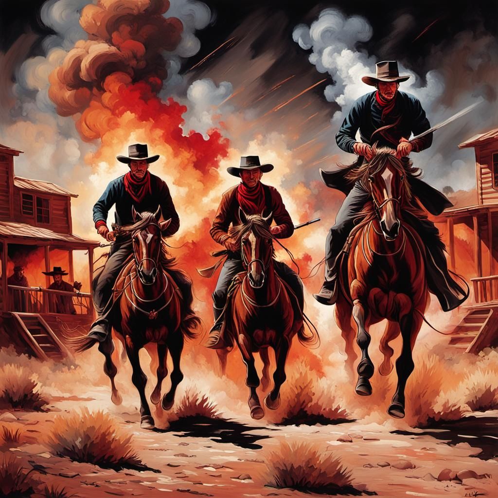 High Noon Duel: Gunslingers in the Old West