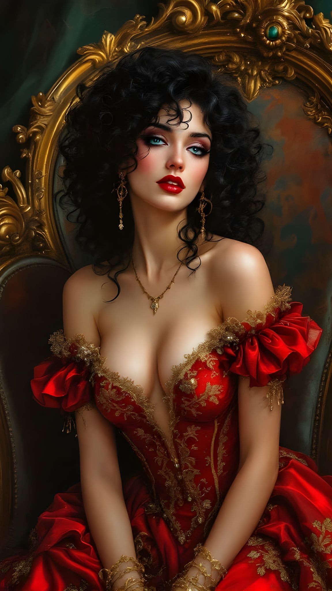 Ethereal Pre Raphaelite Beauty in Opulent Antiquity