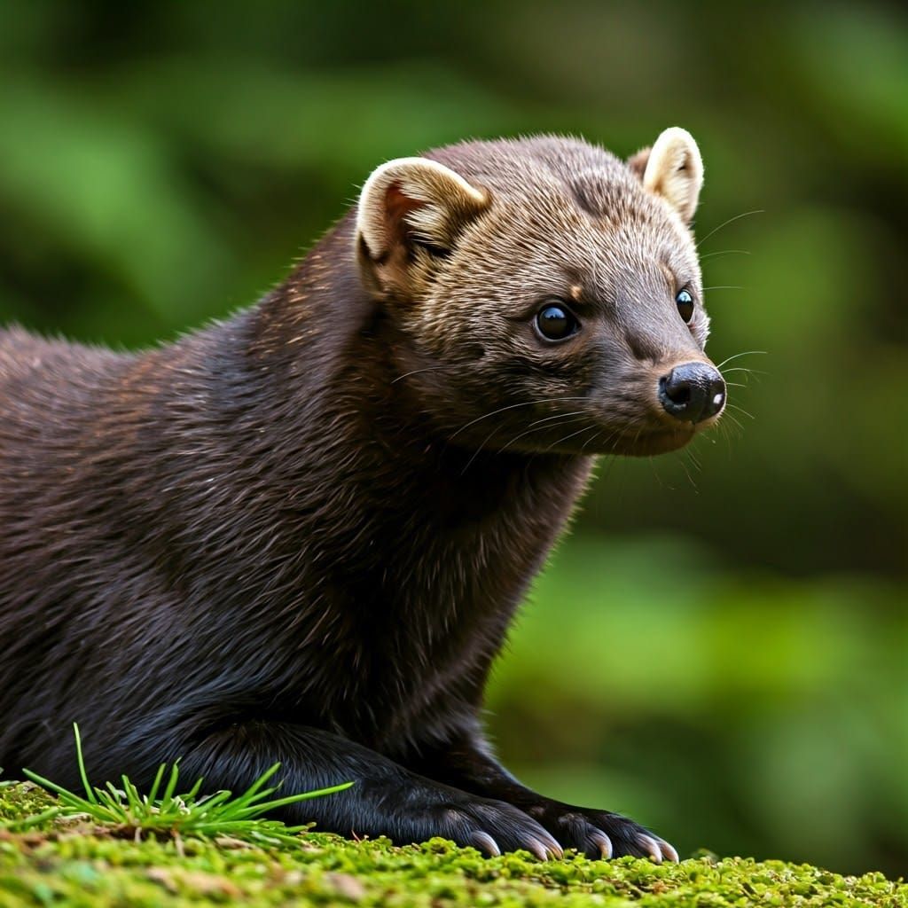 A Majestic Sable in Winter Habitat