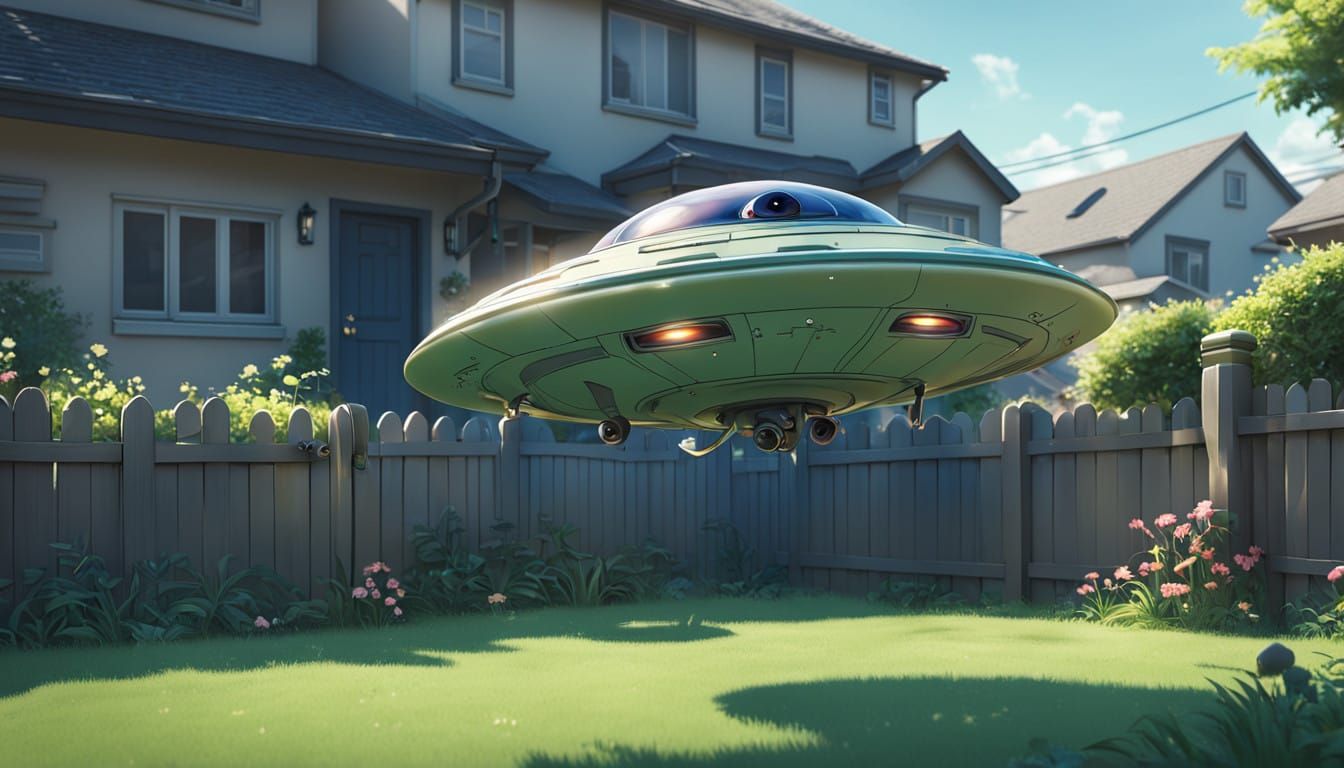A Small Alien Lands in a Suburban Backyard, Bringing Joy to ...