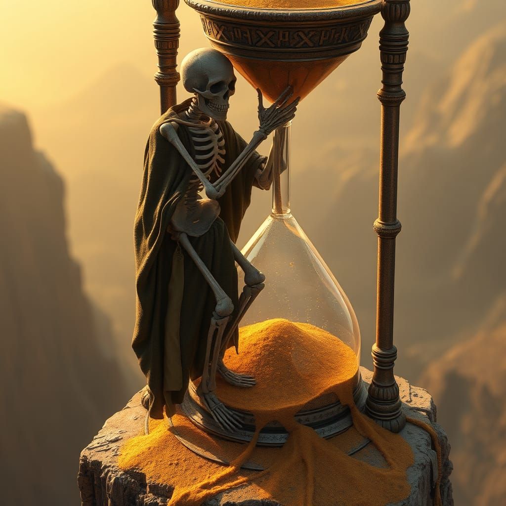 Skeleton in Hourglass: Sands of Time in Unreal Engine