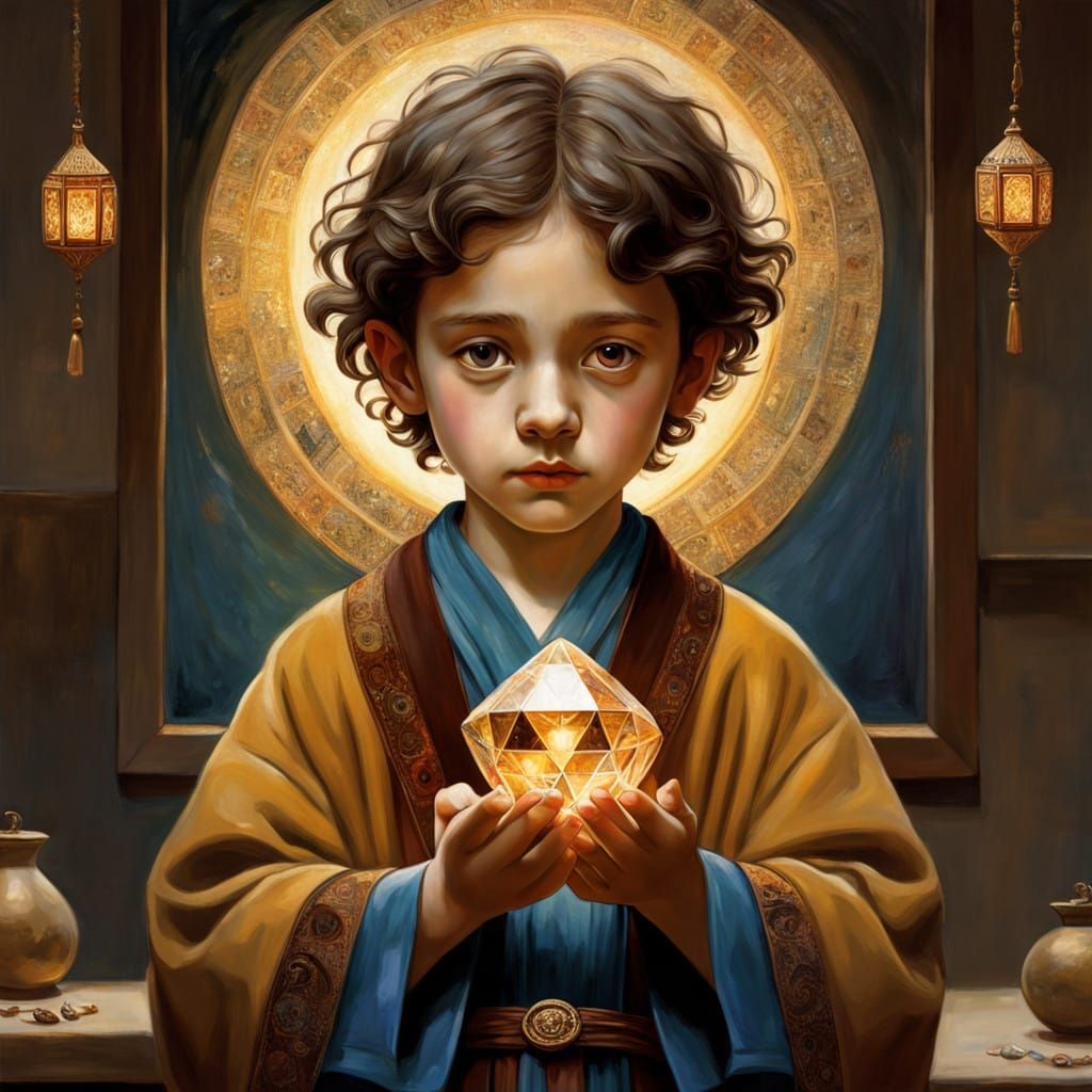 Child's Kindness Polishes Diamond in Golden Light