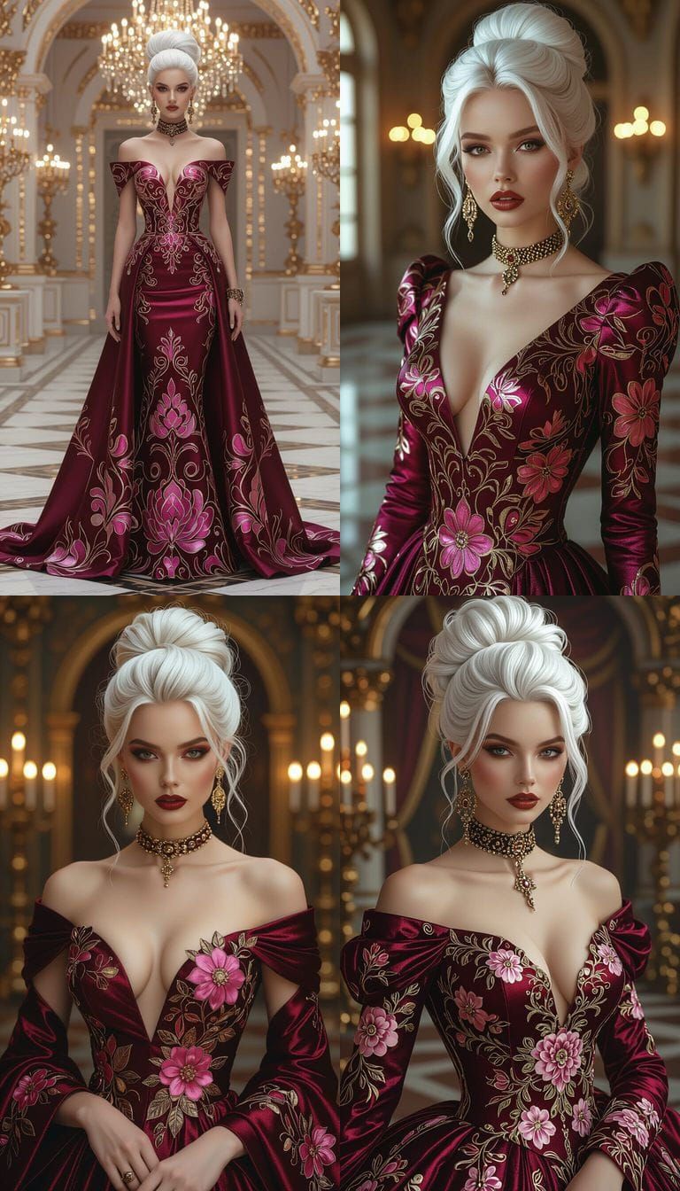 Enchanting Woman in Whimsical Hyperrealistic Portrait