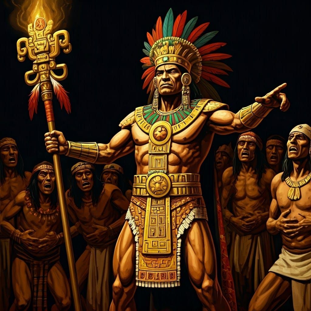 King Montezuma's Revenge: An Aztec Scene