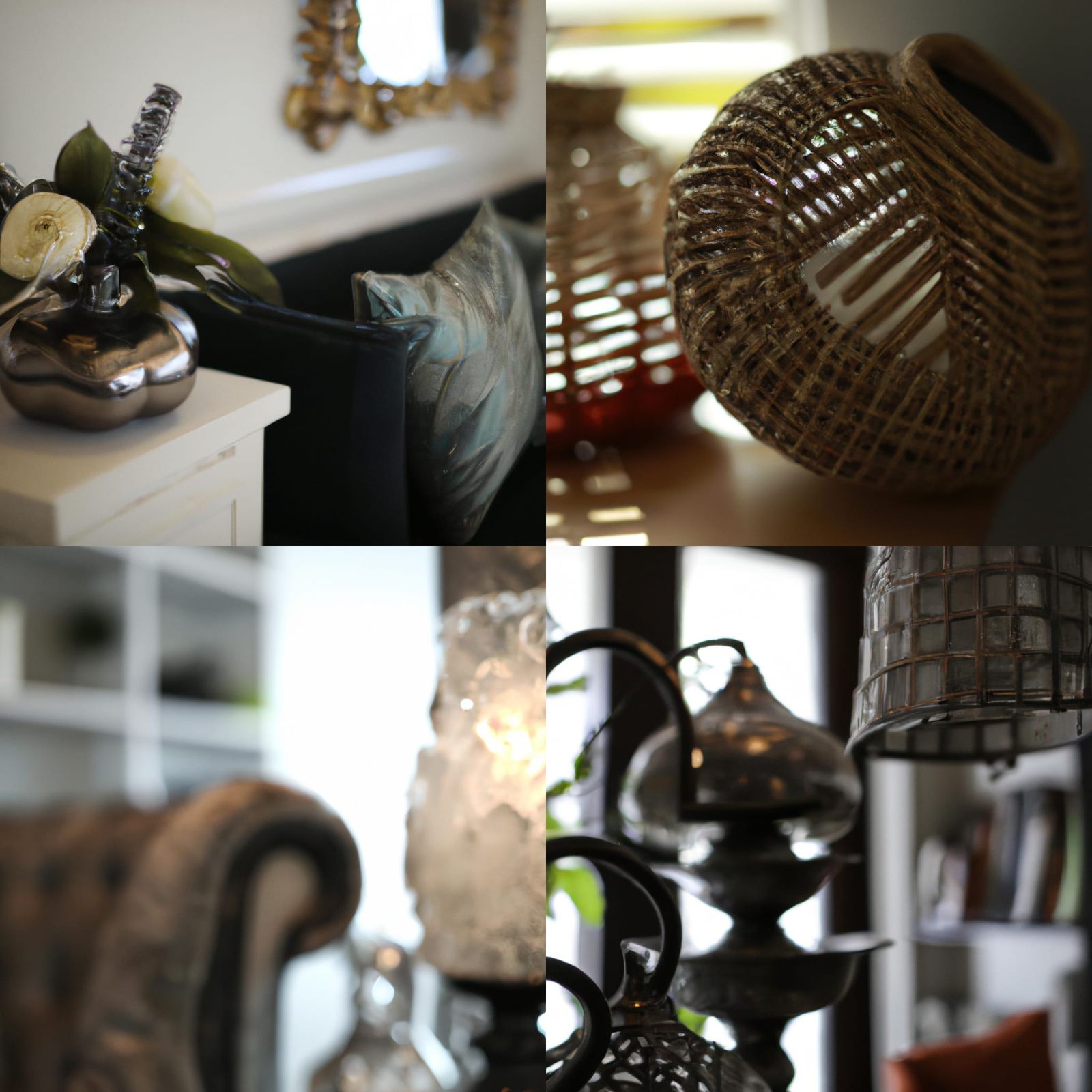 Art Deco Interior with Bokeh in Hyperrealism