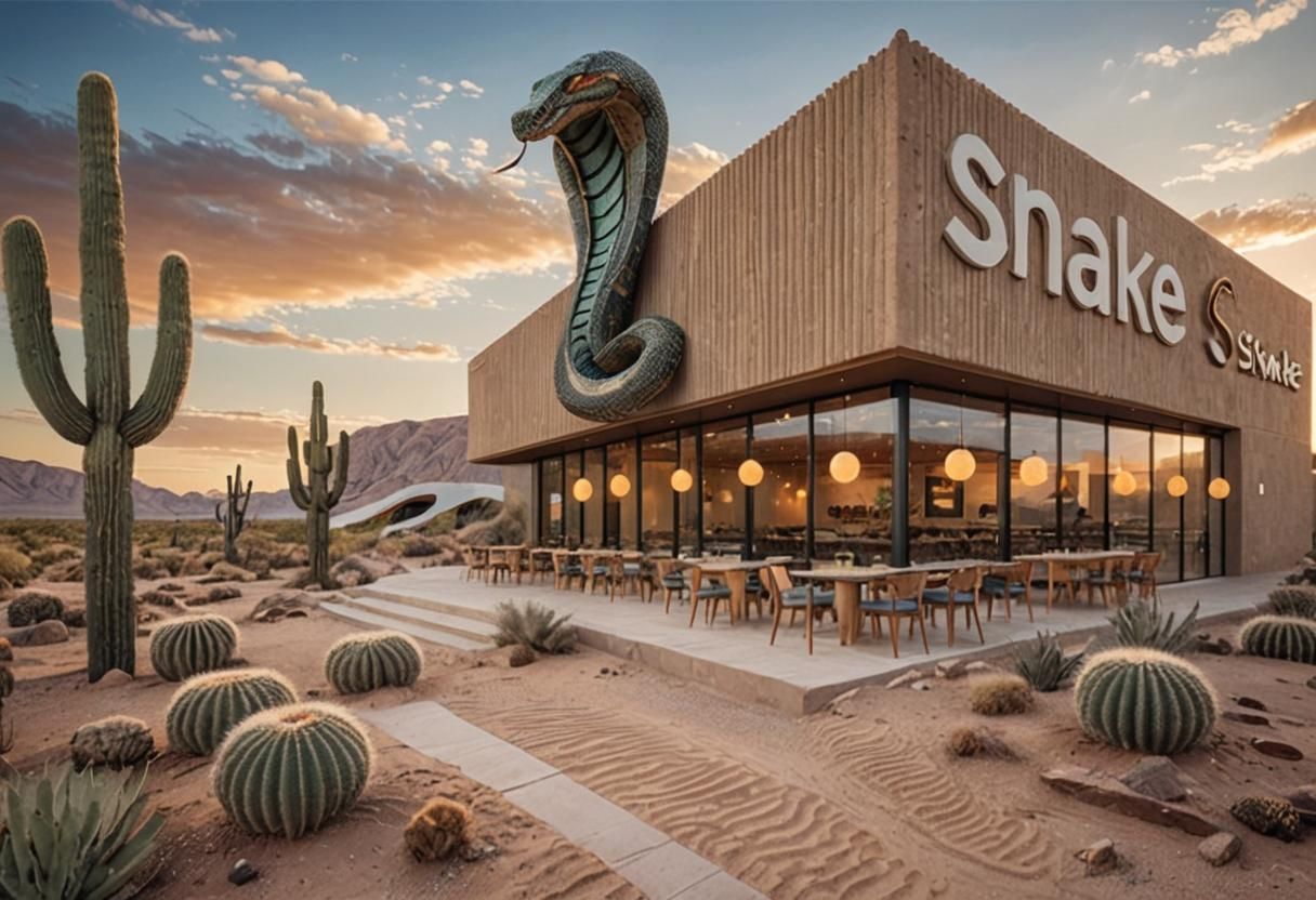 Desert Restaurant 'Snake' with Modern Design