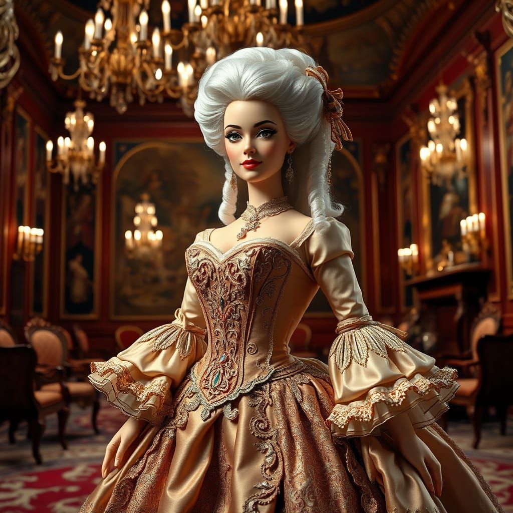 Barbie in Rococo Splendor