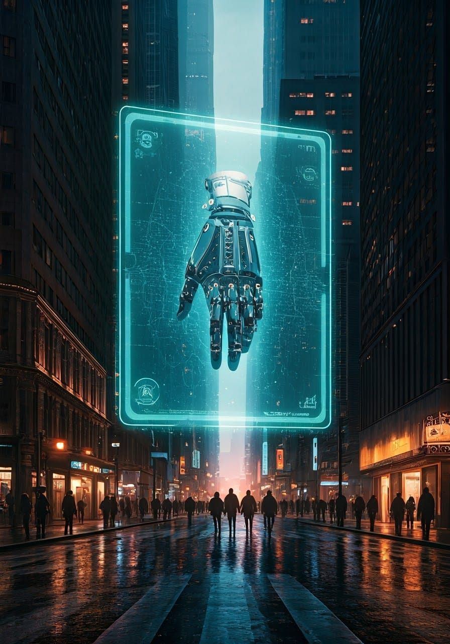 Cybernetic Hand Enhancements Unveiled in Dystopian Metropoli...