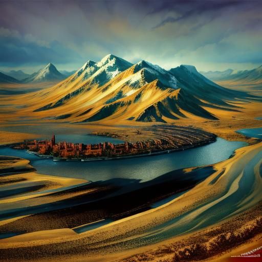 Abstract Artstation AI-Generated Image