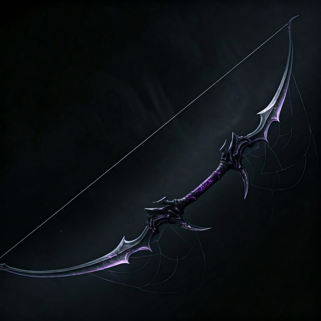 Deadly Dark Elf Longbow: Kiss of Lolth