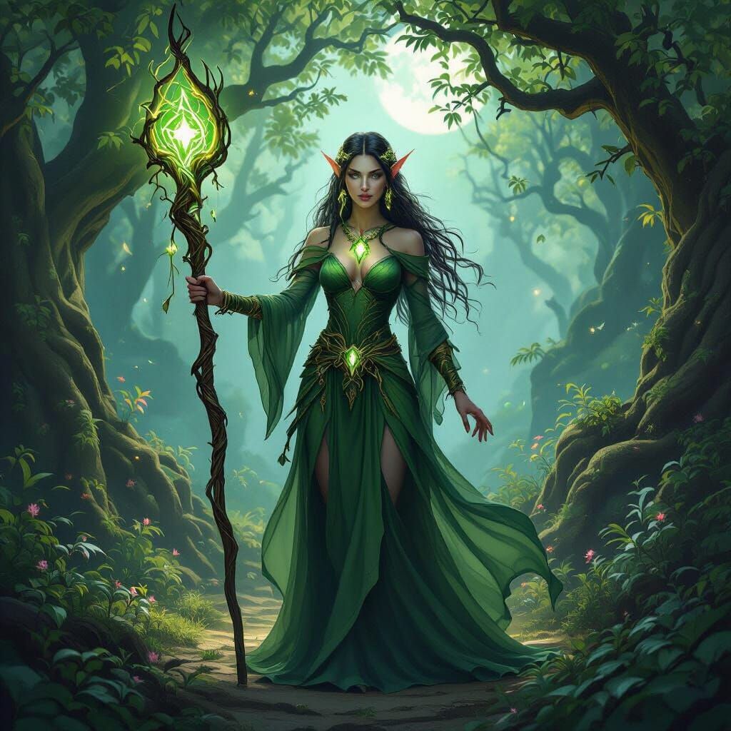 Night Elf Druid Guardian of Mystical Forest