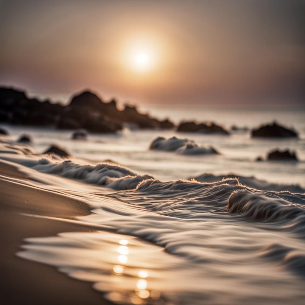 Professional Photography of a Coastal Area with Bokeh