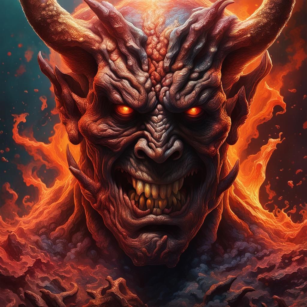 Hyperrealistic Concept Art of Hell Itself