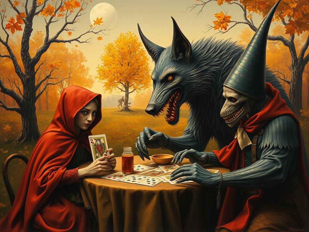 Red Riding Hood's Surreal Card Game