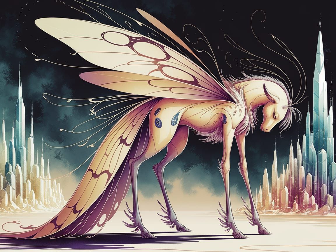 Ethereal Moth-Pony in Rising Crystal City