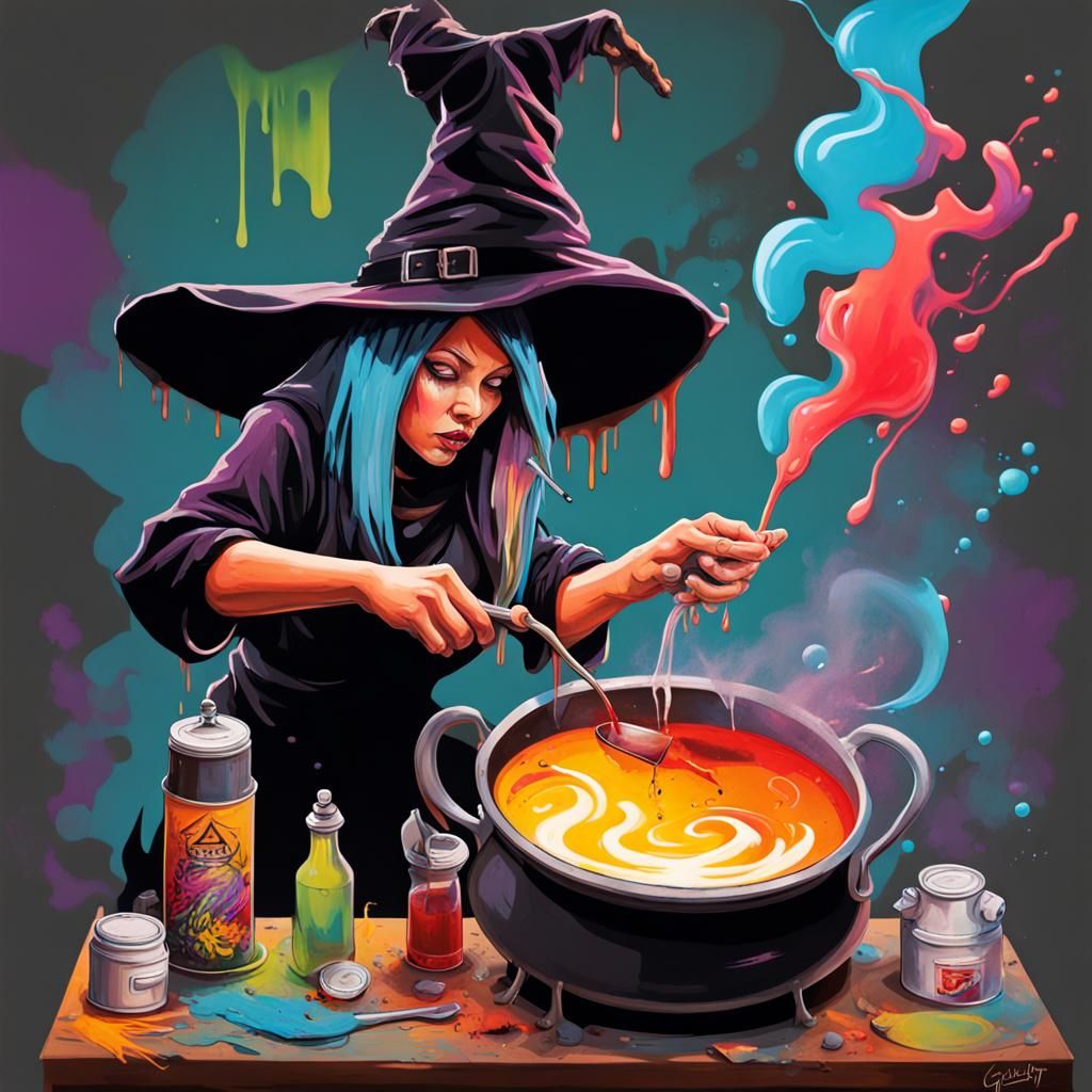 Witch Brew: Graffiti Art in Polychromatic Detail