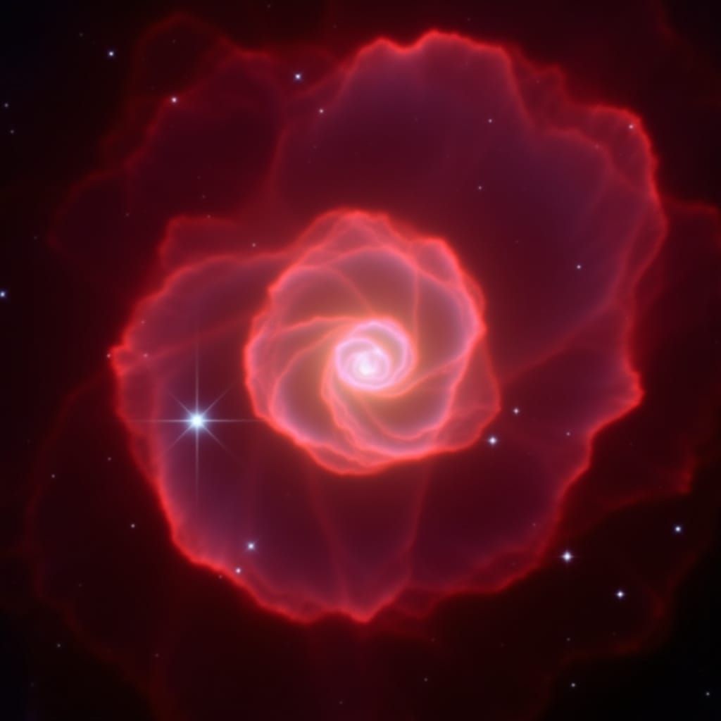 Galaxy Rose: Cosmic Beauty in Double Exposure