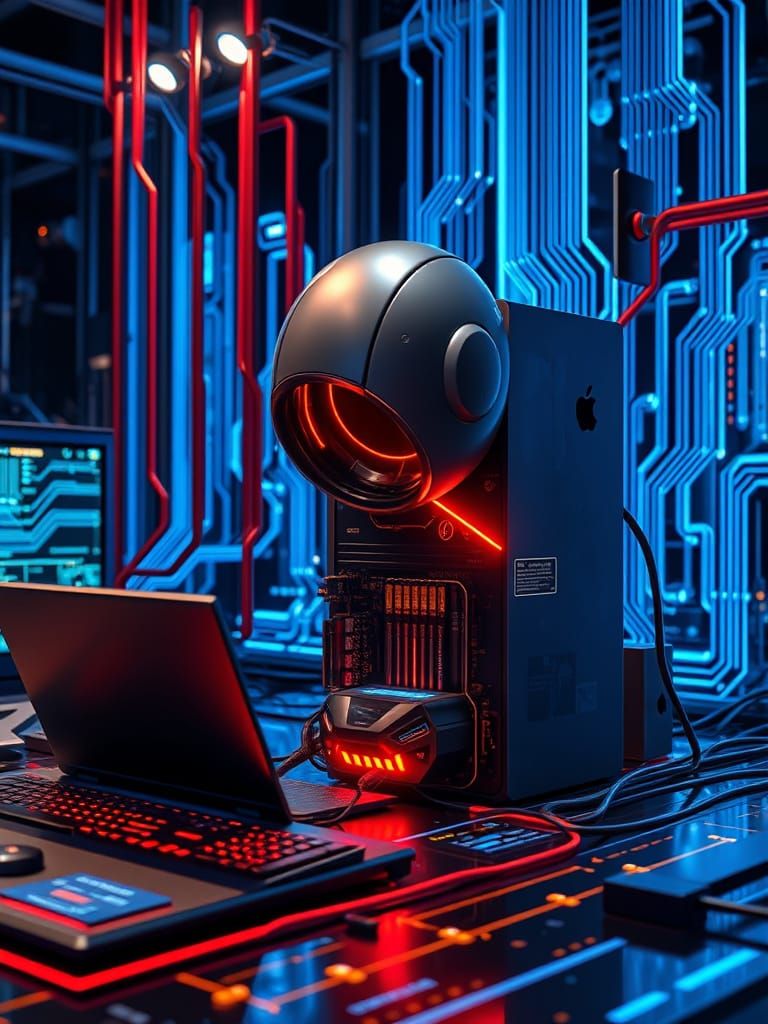 Futuristic Technology Concept Art