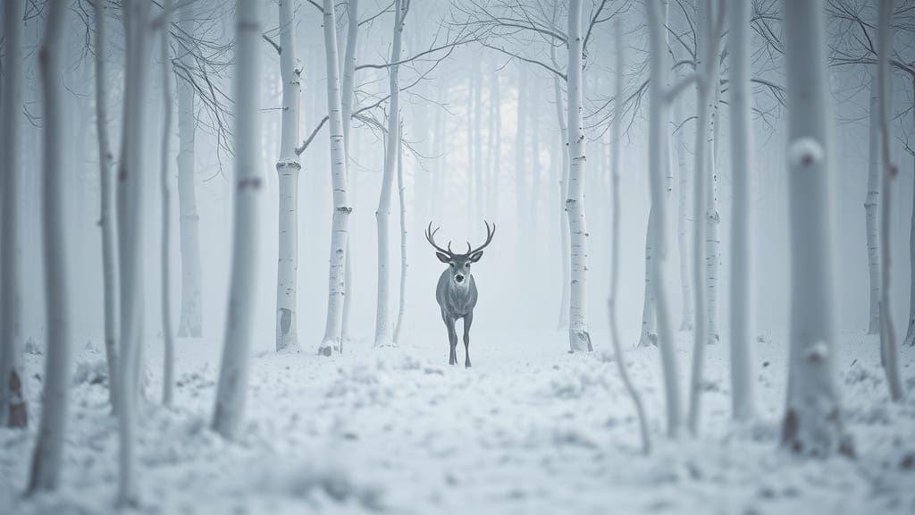 Deer in Fluorescent Fog: Infrared Photography