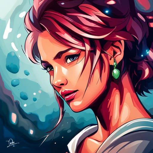 Seasons Portrait in Hyperdetailed Concept Art