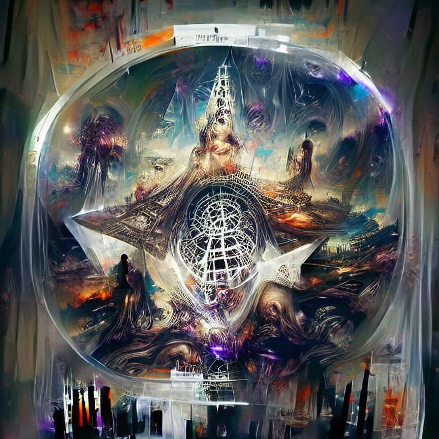 Horror Magic Spells with Geometric Mandalas