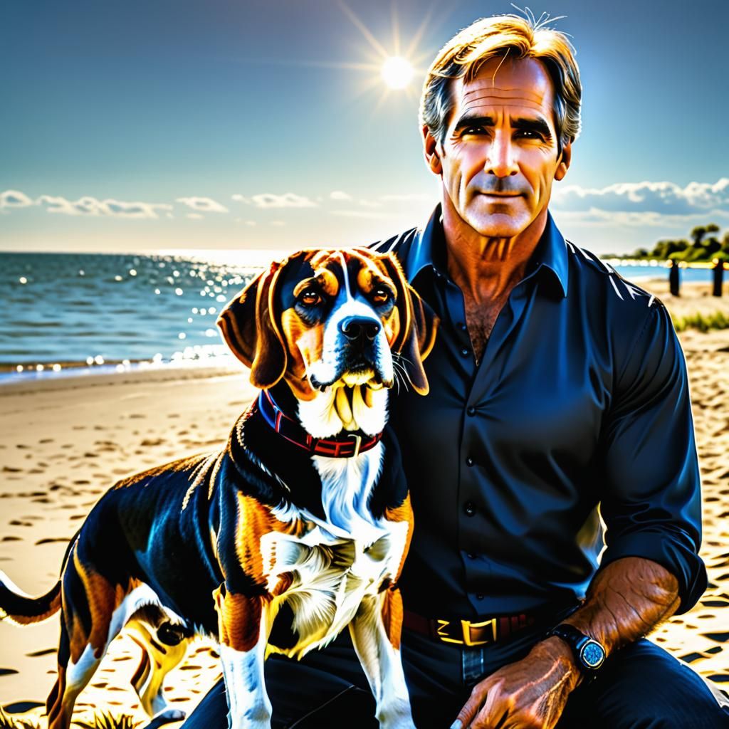 Captain Jonathan Archer (Scott Bakula) and Porthos Relaxing ...